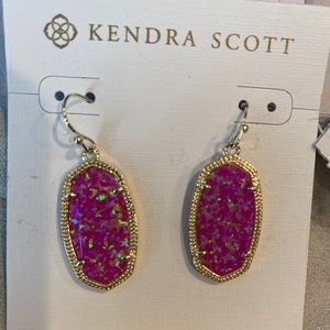 Pink / iridescent Kendra Scott earrings